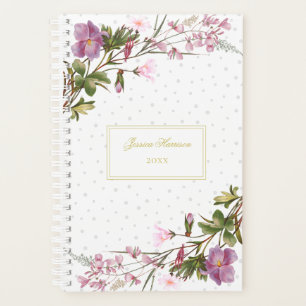 Eleganter Lila Lilac Pink Bouquet Vintag Chic Planer