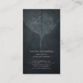 Eleganter, Lila Lotus Yoga Instruktor Visitenkarte (Rückseite)