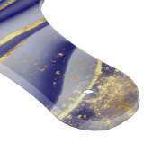 Eleganter Lila Marmorboden Agate Mit Monogramm Schneidebrett (Ecke)