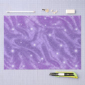 Eleganter Lila Mermaid-Scales Metallic-Glitzer Seidenpapier (Handwerk)