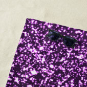 Eleganter Lila Monogram Script Stilvoller Glitzer Strandtuch (Beispiel)