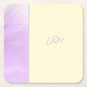 Eleganter Lila Paper Untersetzer