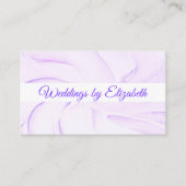 Eleganter Lila Pastel Event Planner Beruflich Visitenkarte (Vorderseite)