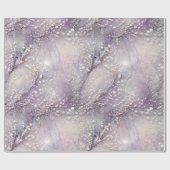 Eleganter Lila Perlmuttwein Geschenkpapier (Flach)