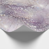 Eleganter Lila Perlmuttwein Geschenkpapier (Ecke)