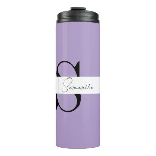 Eleganter Lila Personalisierter Tumbler Thermosbecher