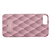 Eleganter Lila Rhombus-Name Case-Mate iPhone Hülle (Rückseite (Horizontal))