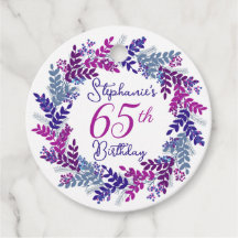 Eleganter Lila Rosa Kraut 65. Geburtstag