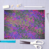 Eleganter Lila rosafarbener Garten mit blühenden F Seidenpapier (Handwerk)