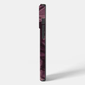 Eleganter Lila schwarzer Marmor Cool Case-Mate iPhone Hülle (Rückseite / Links)