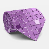 Eleganter Lila Sparkle Wedding Pocket Square Krawatte (Gerollt)