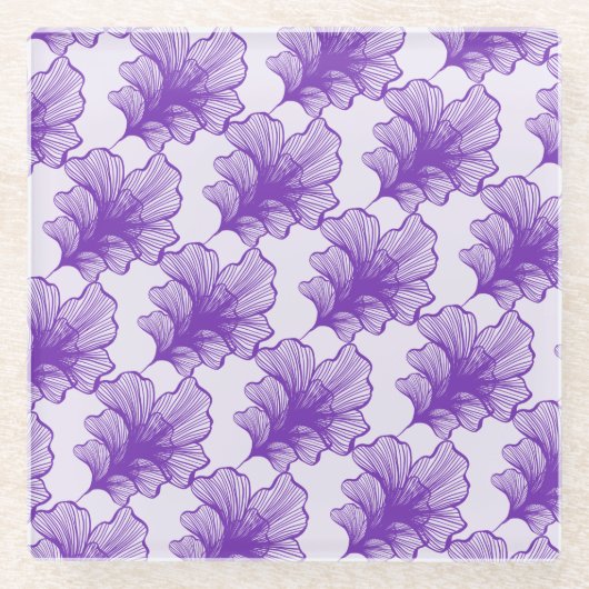 Eleganter Lila Untersetzer (Vorderseite)