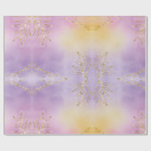 Eleganter Lila Urlaub Snowflakes Stars Weihnachten Geschenkpapier (Flach)