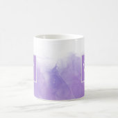 Eleganter Lila Violet Individuelle Name Kaffeetasse (Mittel)
