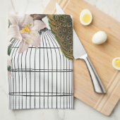 Eleganter Lilien-Pfau Handtuch (Viertel Falte)