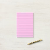 Eleganter Lined Pink Post - Anmerkungen Post-it Klebezettel (Auf Schreibtisch)