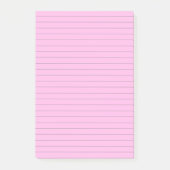 Eleganter Lined Pink Post - Anmerkungen Post-it Klebezettel (Vorderseite)