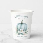 Eleganter Little Pumpkin on Say Boy Baby Shower Pappbecher (Rückseite)