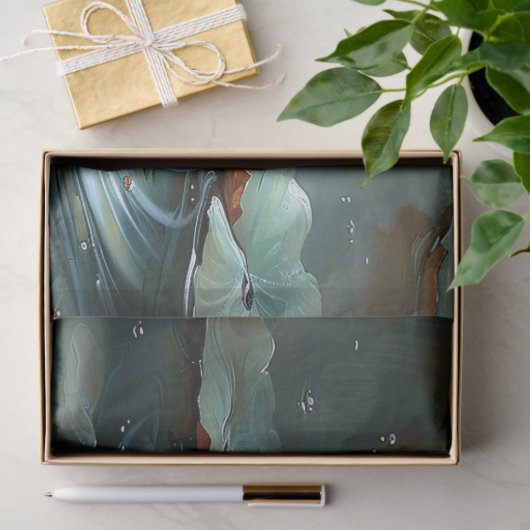 Eleganter Lotus auf der Teichmalerei Decoupage Seidenpapier (Geschenk)