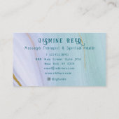 Eleganter Lotus Bud für Wellness Wellness-Center | Visitenkarte (Rückseite)