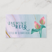 Eleganter Lotus Bud für Wellness Wellness-Center | Visitenkarte (Vorderseite)