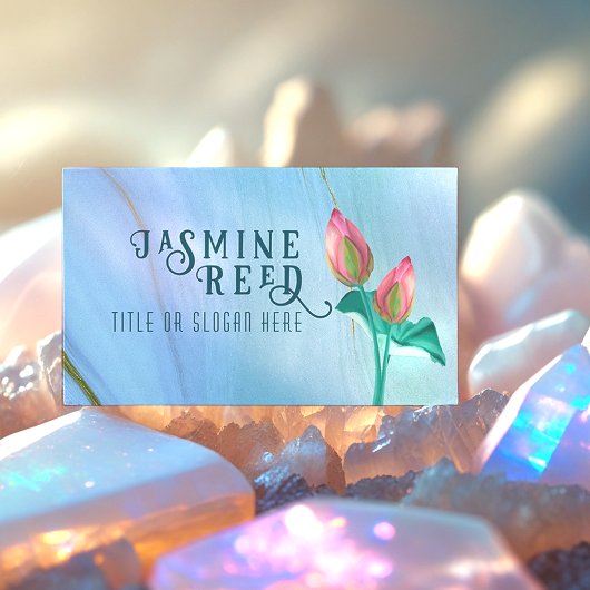 Eleganter Lotus Bud für Wellness Wellness-Center | Visitenkarte