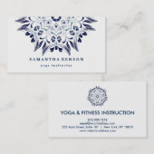 Eleganter Lotus-Logo-Yoga-MeditationWellness Visitenkarte (Vorne/Hinten)