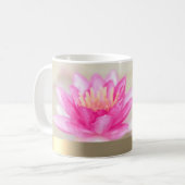 Eleganter Lotus, Yoga Coffee Tasse (Vorderseite Links)