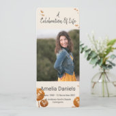 Eleganter Löwenzauber - Lebensfotokarte Einladung (Stehend Vorderseite)