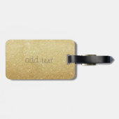 Eleganter Luxus, ausgefeiltes Glitterie Herz Gepäckanhänger (Rückseite horizontal)