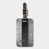 Eleganter Luxus Ausgezeichnet ,Glittery Cat ,Bokeh Gepäckanhänger (Vorderseite vertikal)