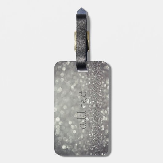 Eleganter Luxus Ausgezeichnet ,Glittery Cat ,Bokeh Gepäckanhänger (Rückseite vertikal)