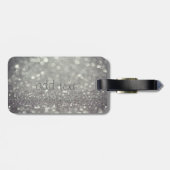 Eleganter Luxus Ausgezeichnet ,Glittery Cat ,Bokeh Gepäckanhänger (Rückseite horizontal)