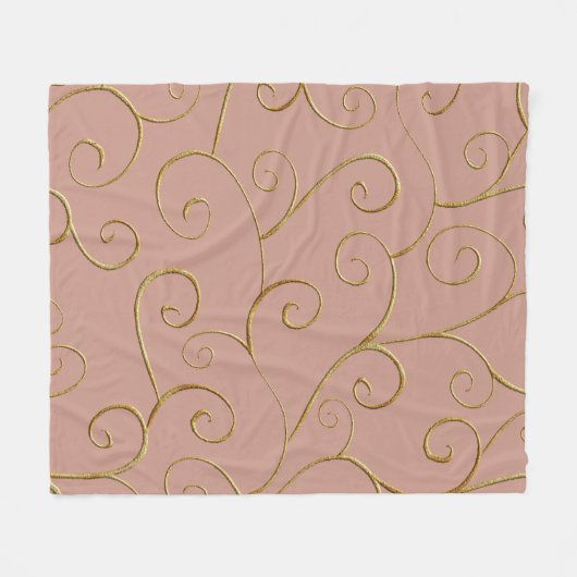 Eleganter Luxus Barockdecke Fleecedecke (Vorderseite (Horizontal))