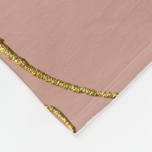 Eleganter Luxus Barockdecke Fleecedecke (Ecke)