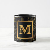 Eleganter Luxus Beruflich Mit Monogramm Tasse (Zentrum)