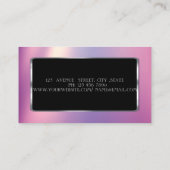 Eleganter Luxus Beruflich, Shiny Visitenkarte (Rückseite)