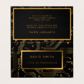 Eleganter Luxus Beruflich Visitenkarten (Außenseite Aufgefaltet)