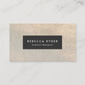 Eleganter Luxus Black Imitate Gold Subtle Glitzer Visitenkarte (Vorderseite)