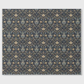 Eleganter Luxus Blumenfiligran Geschenkpapier (Flach)