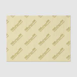Eleganter Luxus-Champagner-Gold-Eigenlogo Seidenpapier