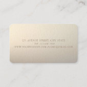 Eleganter Luxus Chic, Dress Visitenkarte (Rückseite)
