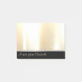 Eleganter Luxus einfach, Diamanten, Perlen Post-it Klebezettel (Vorderseite)