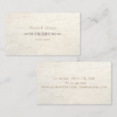 Eleganter Luxus einfach, Diamanten, Perlen Visitenkarte (Vorne/Hinten)