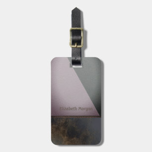 Eleganter Luxus-farbenfroher Lederlook Gepäckanhänger