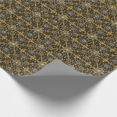 Eleganter Luxus gemustert Geschenkpapier (Ecke)