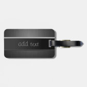 Eleganter Luxus, gestreift Gepäckanhänger (Rückseite horizontal)