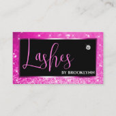 Eleganter Luxus Girly Pink Glitzy Sparkling Diamon Visitenkarte (Vorderseite)