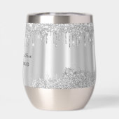 Eleganter Luxus-Glitter-Tropfen Silber (Rückseite)