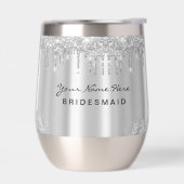 Eleganter Luxus-Glitter-Tropfen Silber (Links)